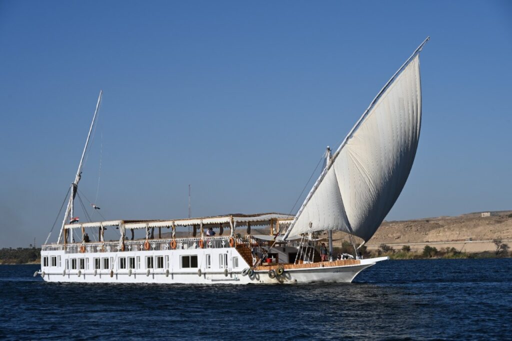 DahabiyaRiverBoat is a part of luxury Egypt tour of the pyramids