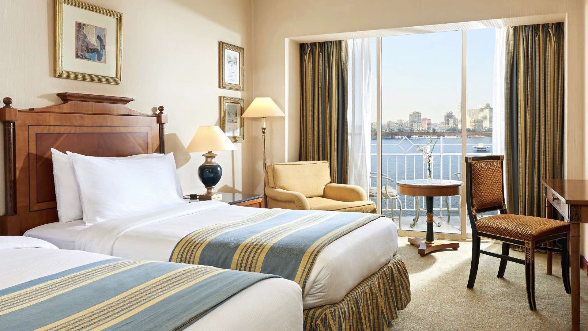 Bedroom with views at Grand Nile Tower
